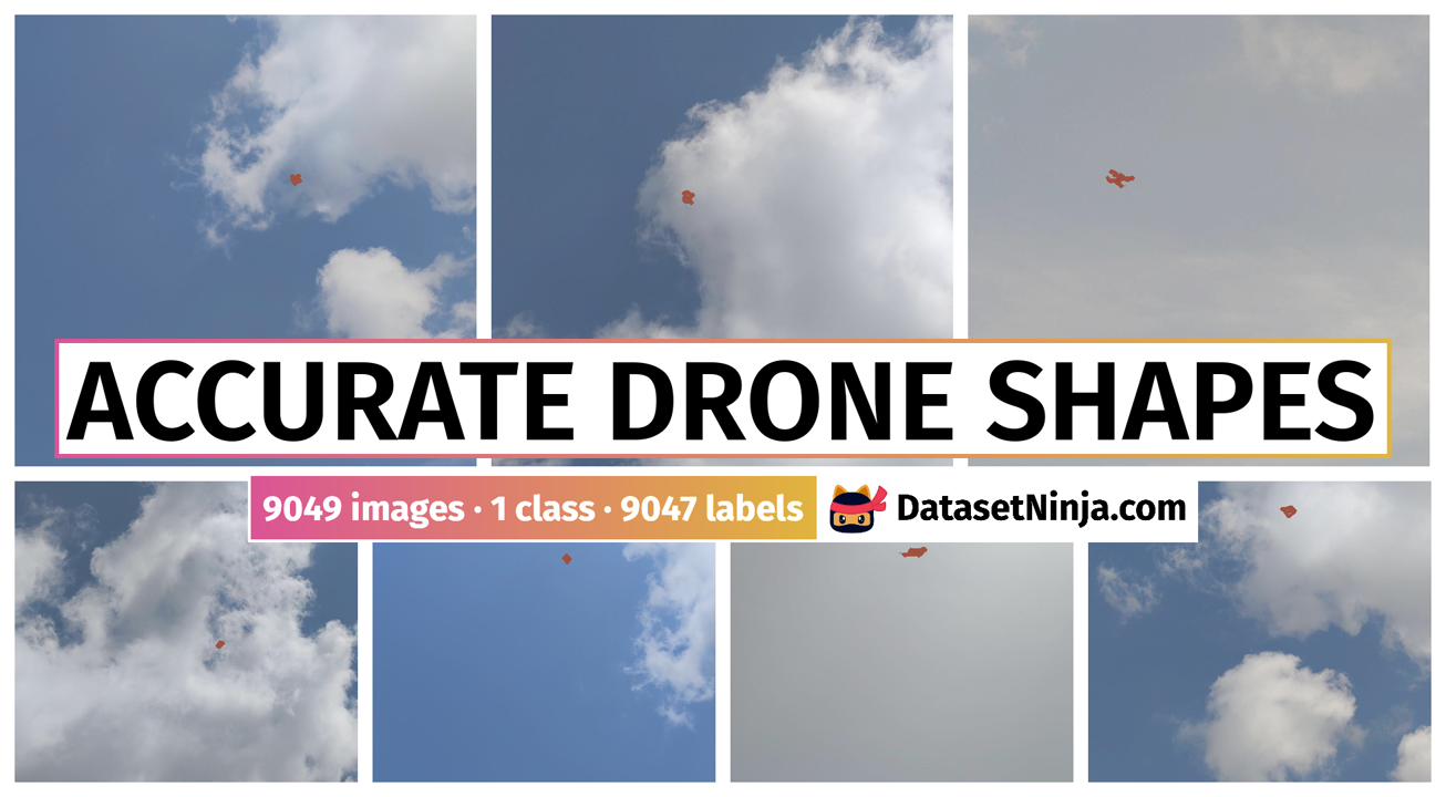 Accurate Drone Shapes Dataset Ninja